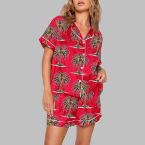 Alternative view of Christmas Palm Tree Pajama Set