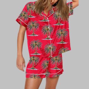 Christmas Palm Tree Pajama Set