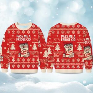 Christmas Pass Me A Fridge Cig Diet Coke Ugly Sweater