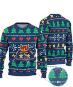 Christmas Pattern Crown Royal Ugly Christmas Sweater