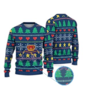 Christmas Pattern Crown Royal Ugly Christmas Sweater