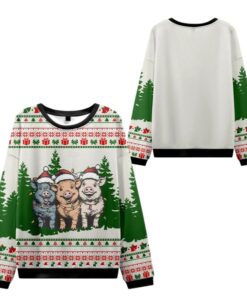 Alternative view of Christmas Pigs Ugly Sweater 2025 Christmas 