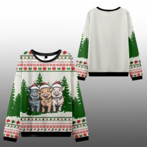Christmas Pigs Ugly Sweater 2025 Christmas - Grishko.com