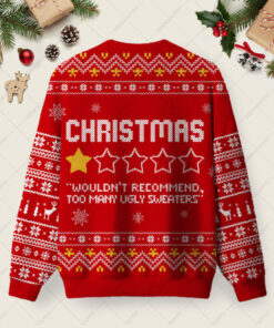 Alternative view of Christmas Review Ugly Christmas Fuzzy Fleece Sweatshirt