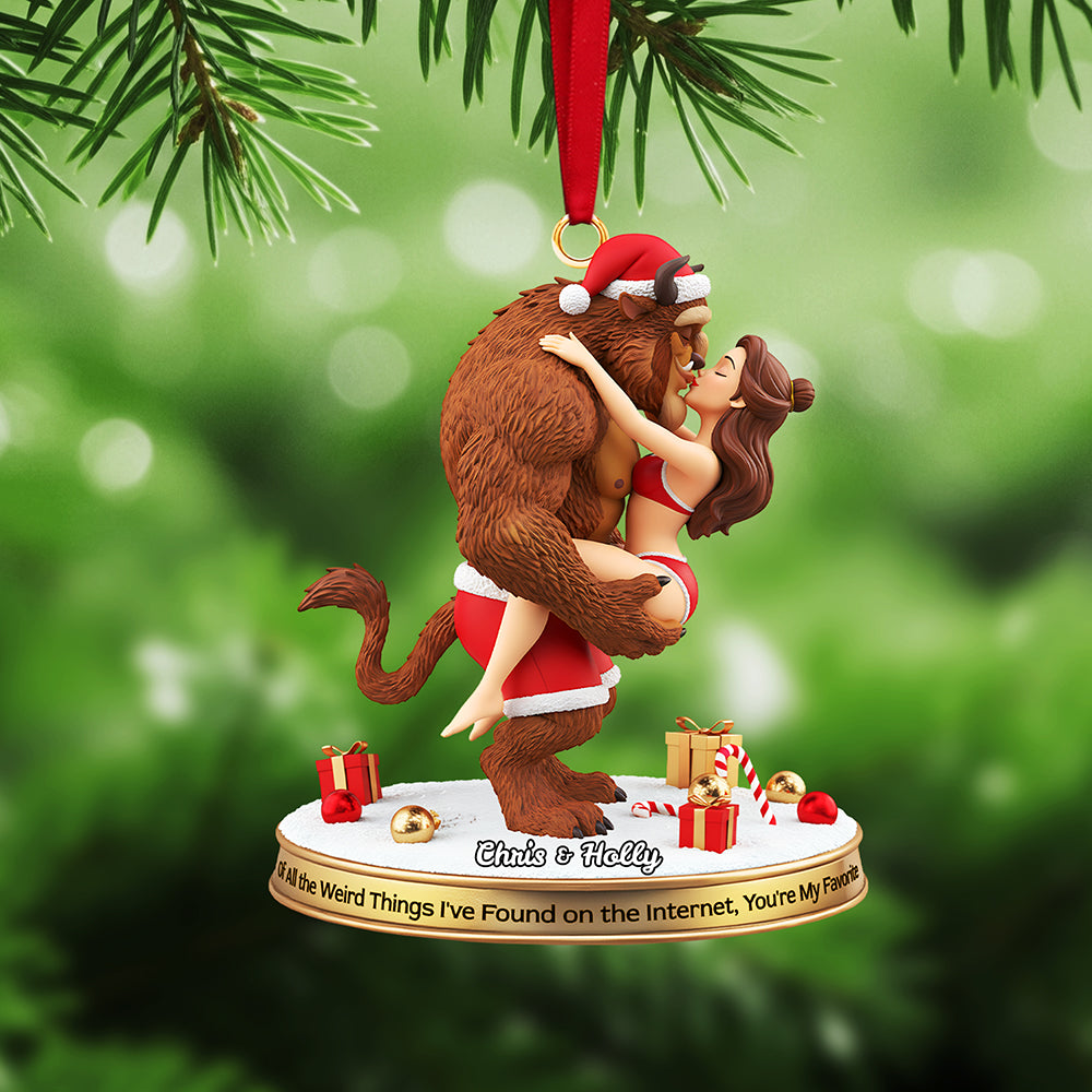 Alternative view of Christmas Romance Couple Ornament Personalized Gifts For Couple 02OHTA111025