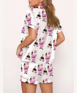 Alternative view of Christmas Santa Champagne Pajama Set