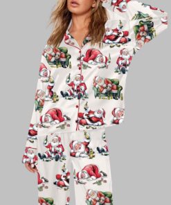 Christmas Santa Drink Beer Pajama Set