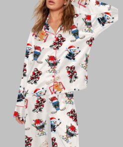 Christmas Santa Hockey Pajama Set