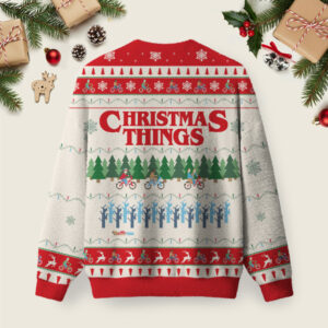 Alternative view of Christmas Thing Ugly Christmas Fuzzy Fleece Sweatshirt