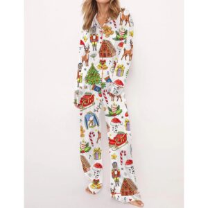 Alternative view of Christmas Things Satin Pajama Set For Women