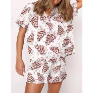 Alternative view of Christmas Tree Cake Short Sleeve Pajama Set