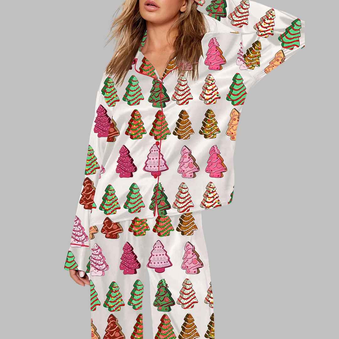 Christmas Tree Cakes Pajama Set