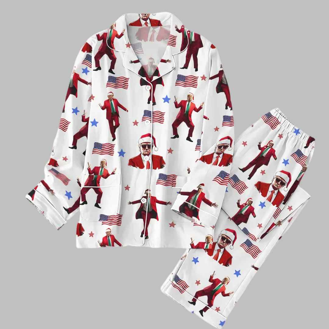 Christmas Trump Dancing Pajamas Set