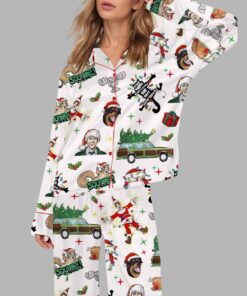 Christmas Vacation Clark Silky Satin Pajama Set
