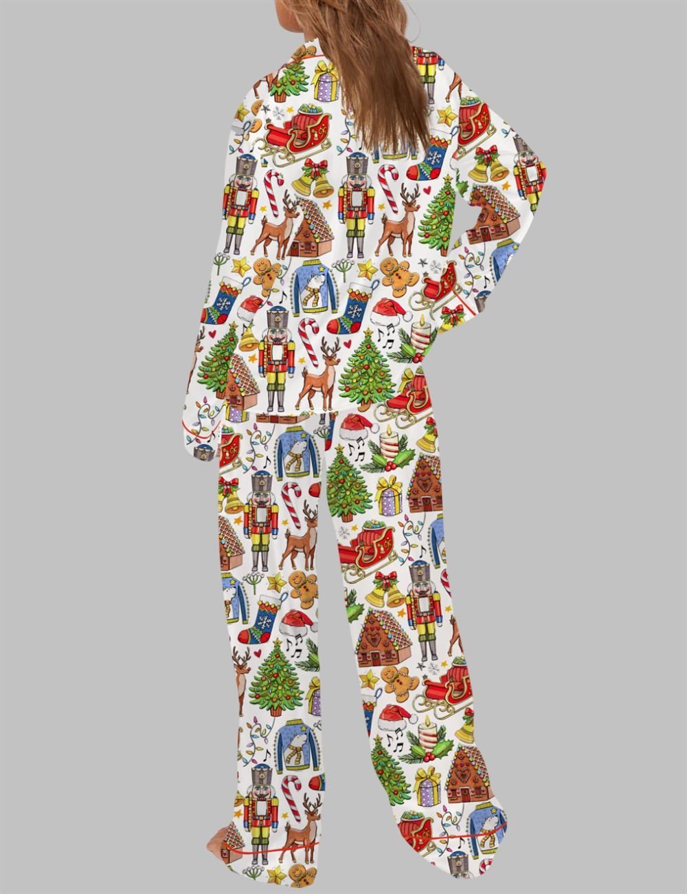 Alternative view of Christmas Vibes Pajama Set For Women