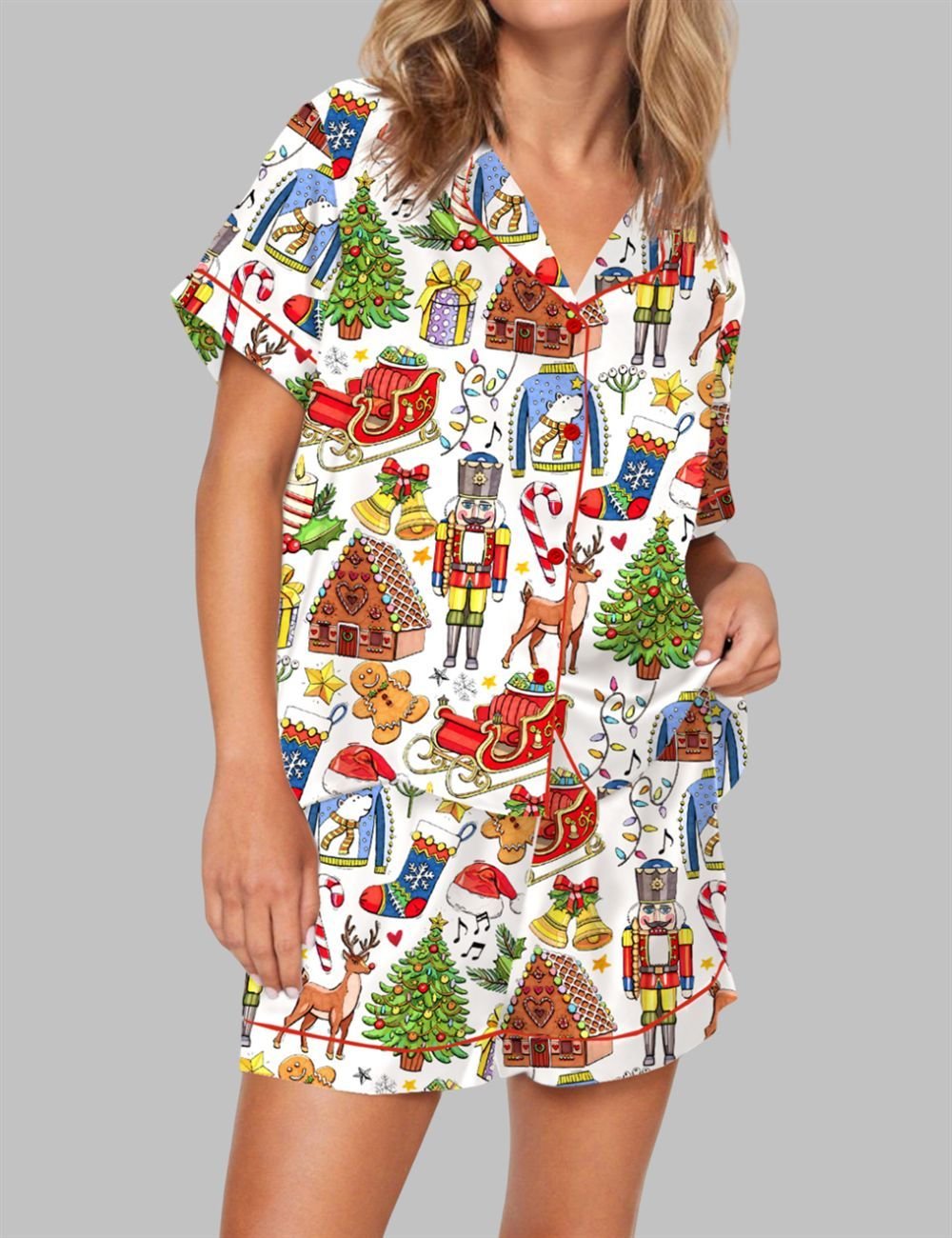 Christmas Vibes Pajama Set For Women