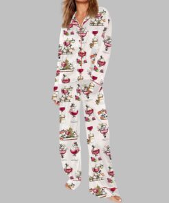 Alternative view of Christmas Winey Snowman Pajama Set
