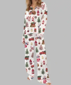 Alternative view of Christmas Winter Satin Pajama Set