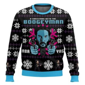 Christmas With The Boogeyman John Wick Ugly Christmas Sweater