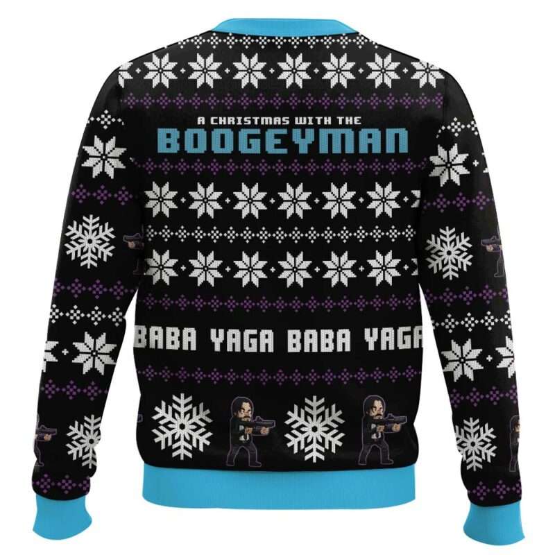 Alternative view of Christmas With The Boogeyman John Wick Ugly Christmas Sweater