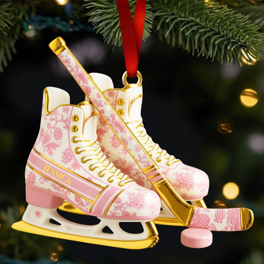 Classic Ice Hockey Ornament Personalized Christmas Gifts 01PGDT291025 - Image 4