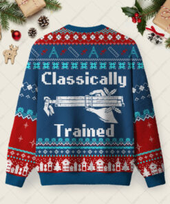 Alternative view of Classically Trained Ugly Christmas Fuzzy Fleece Sweatshirt