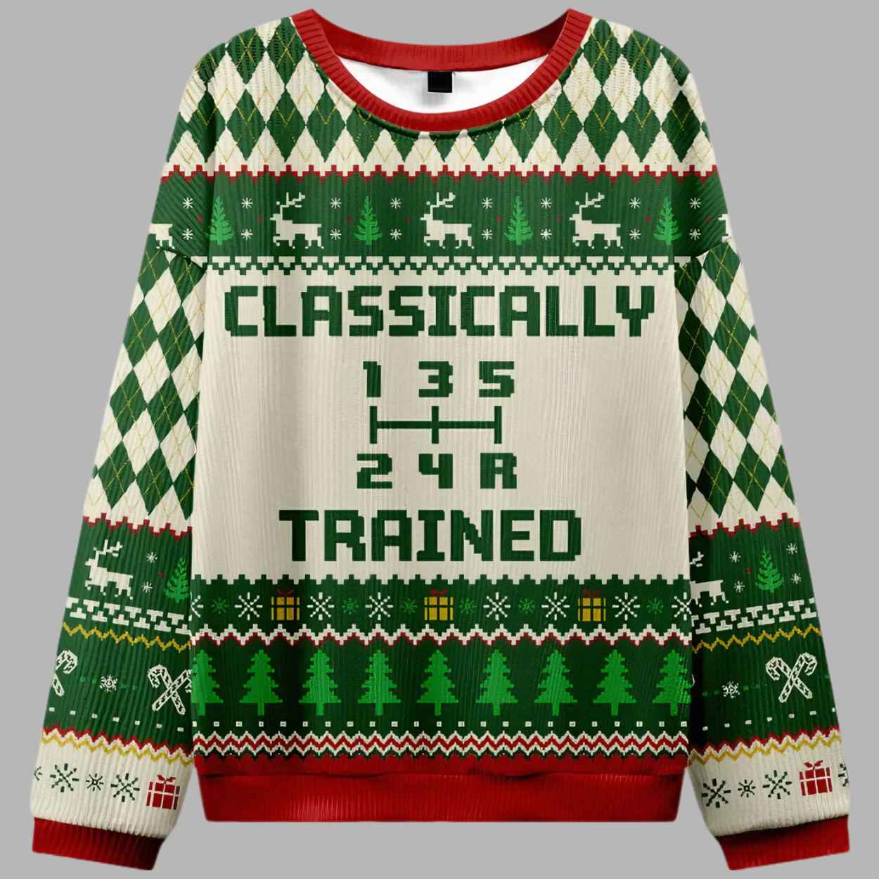 Classically Trained Ugly Christmas Sweater - gullprint.com