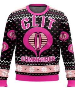 Clit Commander Ugly Christmas Sweater