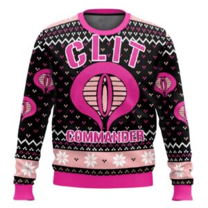 Clit Commander Ugly Christmas Sweater