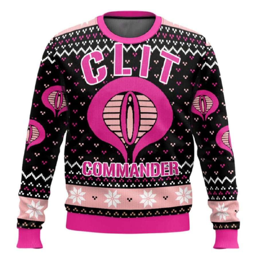 Clit Commander Ugly Christmas Sweater