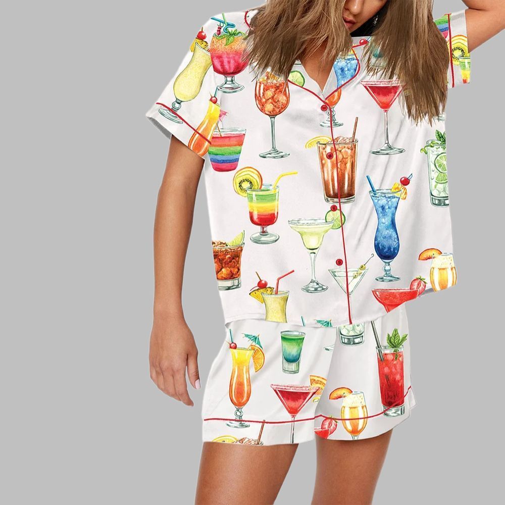 Cocktails Drinking Pajama Set - Image 2