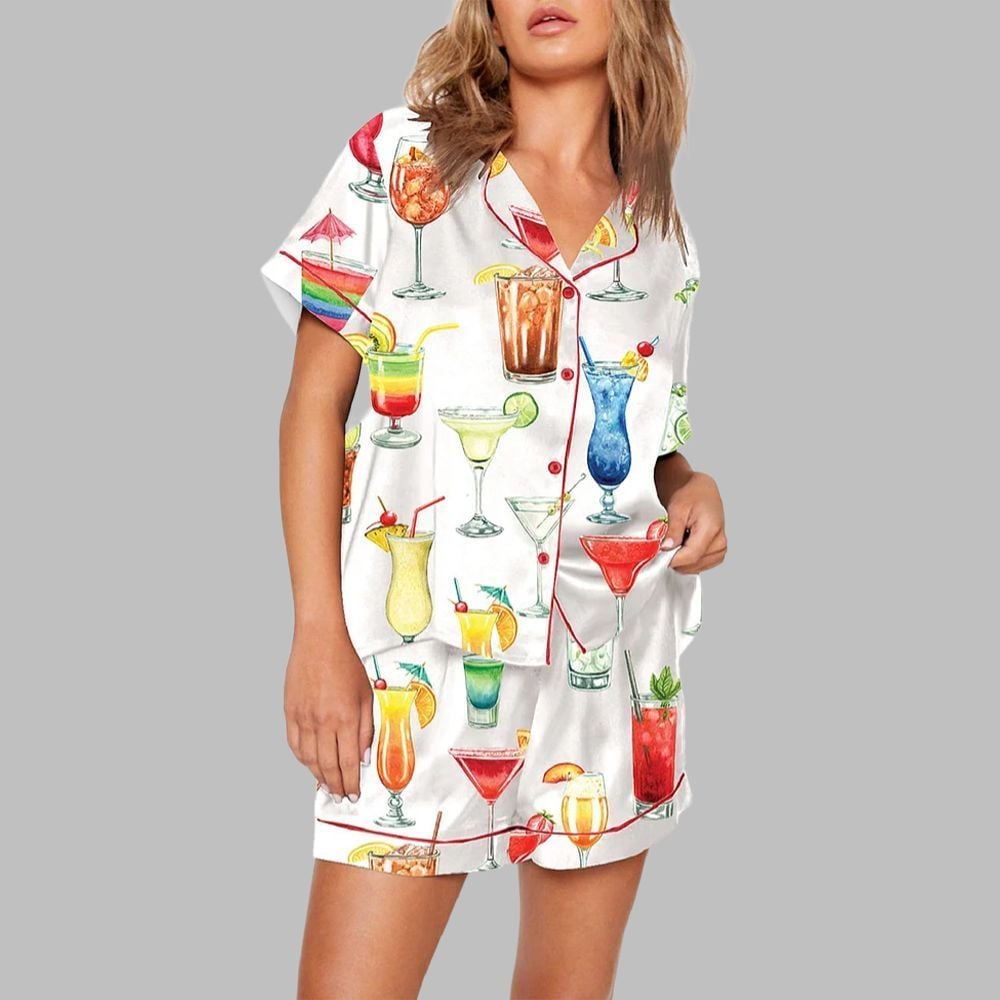 Cocktails Drinking Pajama Set