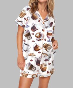 Coffee Cup Pajama Set For Women