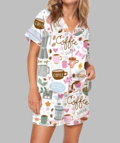 Coffee Pajama Set For Women