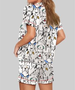 Alternative view of Color Pop Doodle Dogs Cute Dogs Print Pajama Set