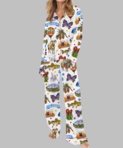 Alternative view of Colorado State Travel Satin Pajama Set