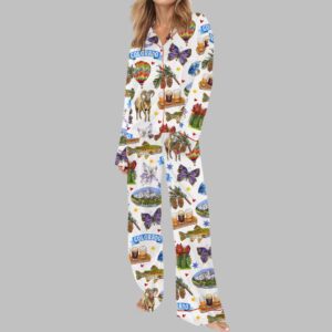 Alternative view of Colorado State Travel Satin Pajama Set