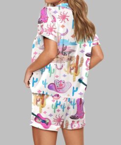 Alternative view of Colorful Cowgirl Pajama Set For Women