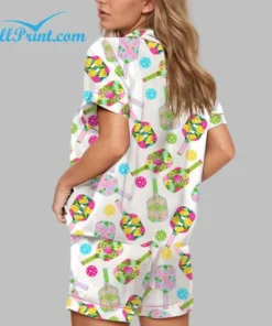 Alternative view of Colorful Pickleball Pajama Set