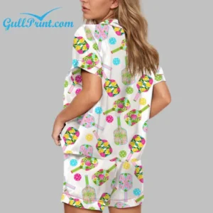 Alternative view of Colorful Pickleball Pajama Set