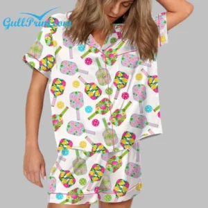 Colorful Pickleball Pajama Set
