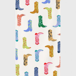 Colorful Western Cowboy Boot Beach Towel