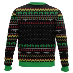 Alternative view of Come Out To The Coast We'll Get Together Have A Few Laughs Die Hard Ugly Sweater