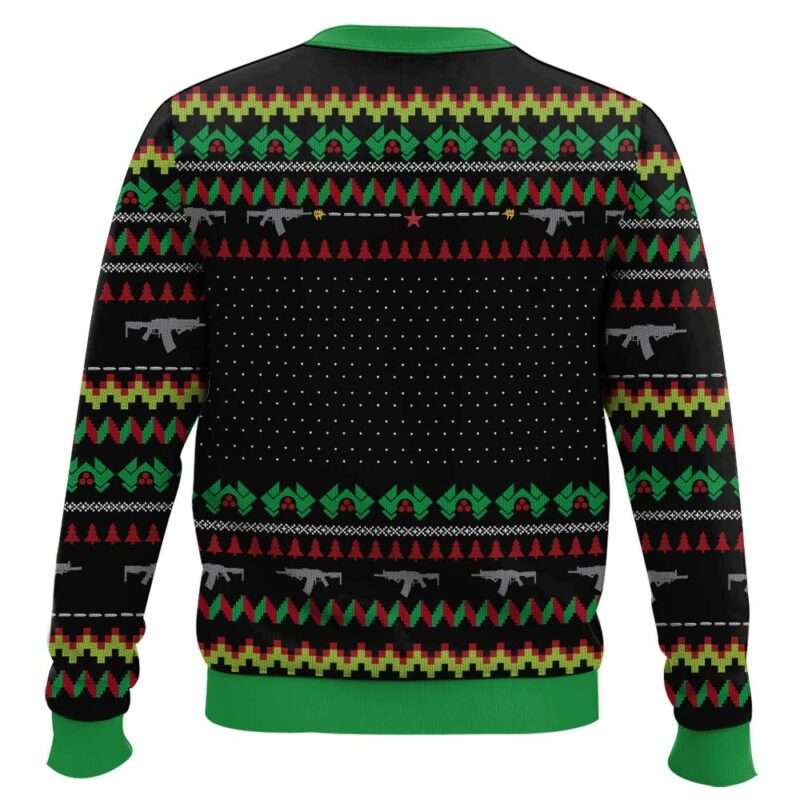 Alternative view of Come Out To The Coast We'll Get Together Have A Few Laughs Die Hard Ugly Sweater