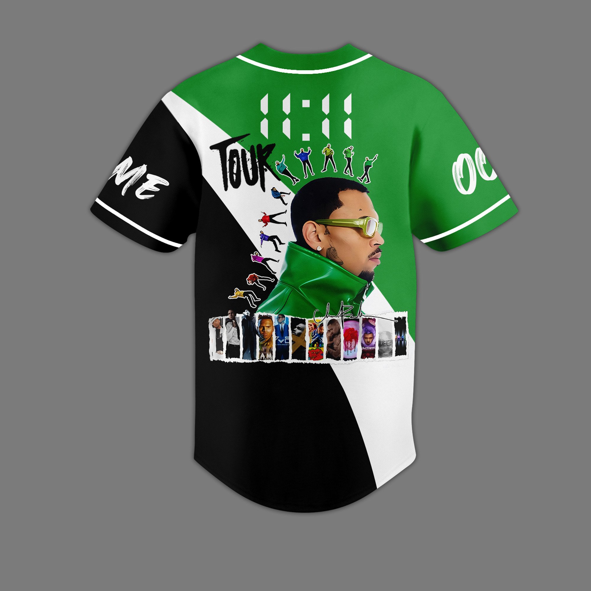 Chris Brown Music Tour 2025 Baseball Jersey, Chris Brown Baseball Jersey For Fans - Image 3