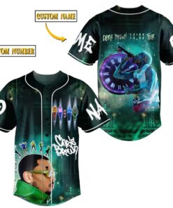 Alternative view of Personalized Chris Brown Music Tour 2025 Baseball Jersey, Chris Brown Baseball Jersey For Fans