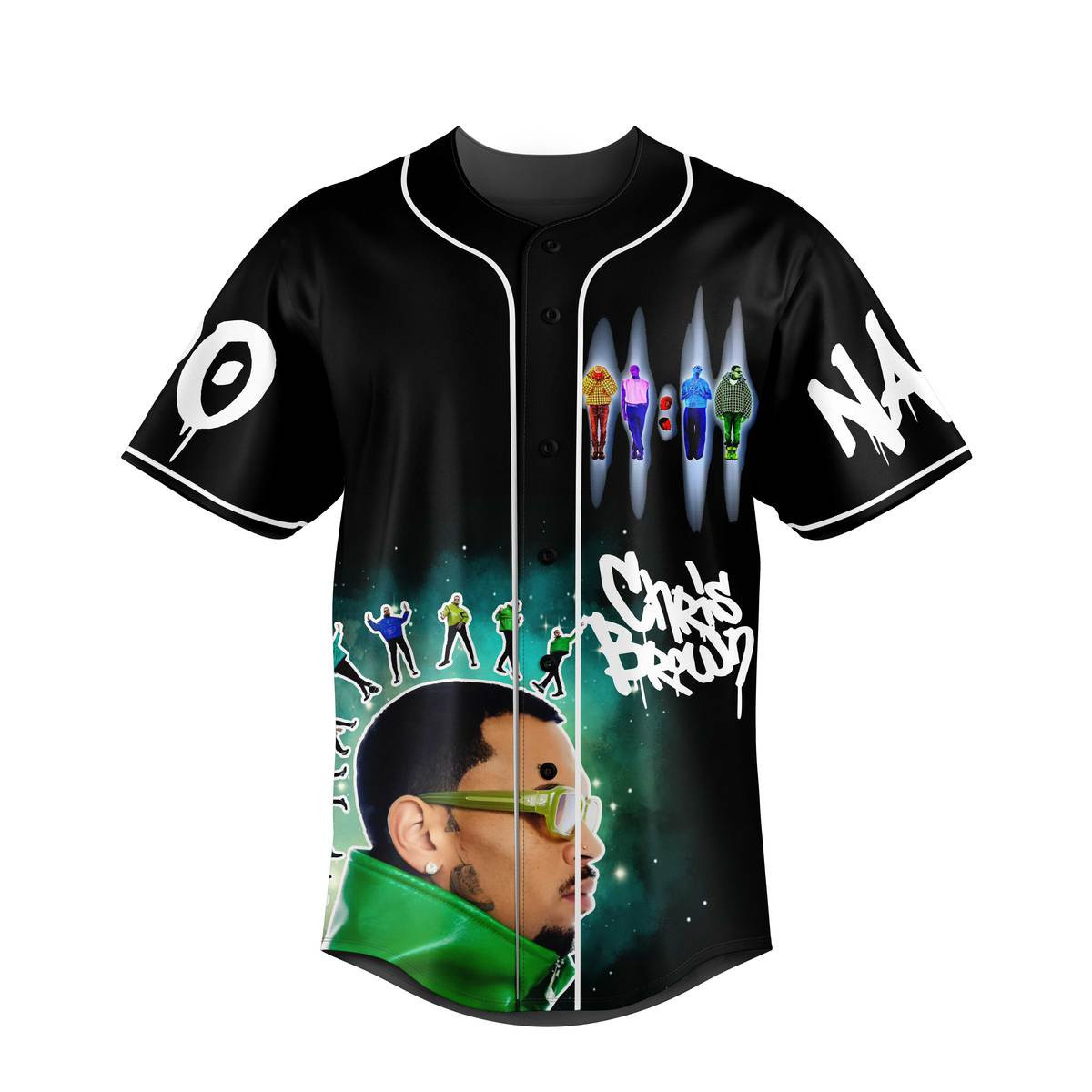 Personalized Chris Brown Music Tour 2025 Baseball Jersey, Chris Brown Baseball Jersey For Fans - Image 4