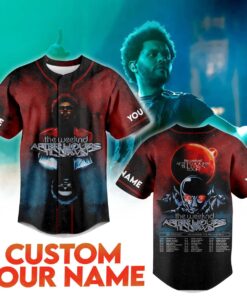 Alternative view of The Weeknd Music Tour 2025 Baseball Jersey For Fans