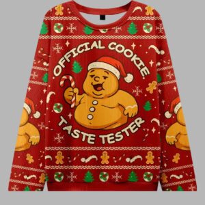 Cookie Tester Ugly Christmas Sweater - gullprint.com