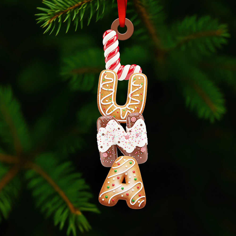 Cookies Alphabet Christmas Ornament Personalized Gifts 02HYDT291025 - Image 4